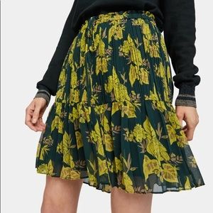 Maison Scotch printed skirt with pleats